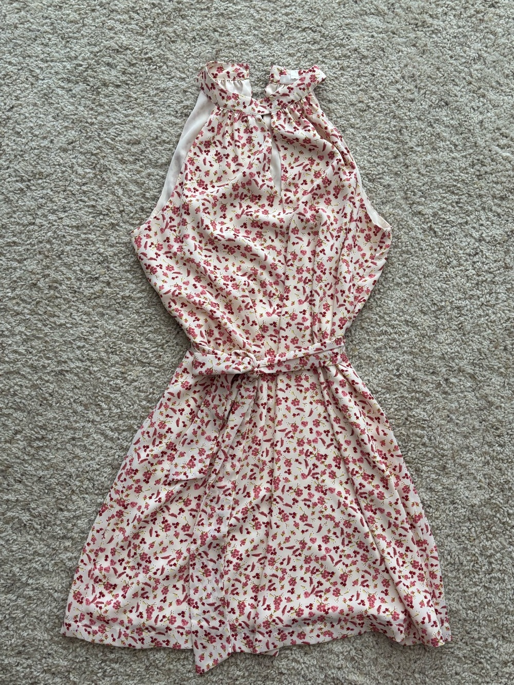 a loves a floral halter dress NWT